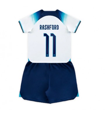 England Marcus Rashford #11 Replica Home Stadium Kit for Kids World Cup 2022 Short Sleeve (+ pants)